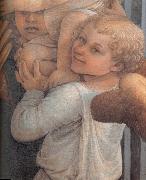 Fra Filippo Lippi, Details of  Madonna and Child with Two Angels